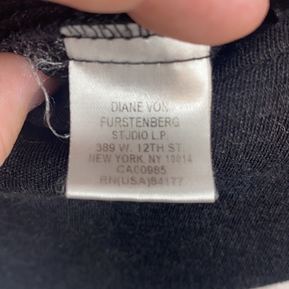 DVF Womens Charcoal Gray Long Sleeve100% Wool Fit & Flare Dress Size 4 - Picture 14 of 15